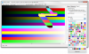Bitmap Editor screenshot, choosing line colour
